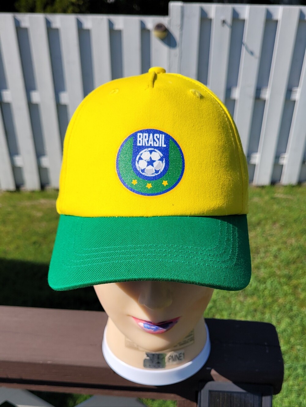Kid's H&M Yellow and Green Brasil Football/Soccer Cap